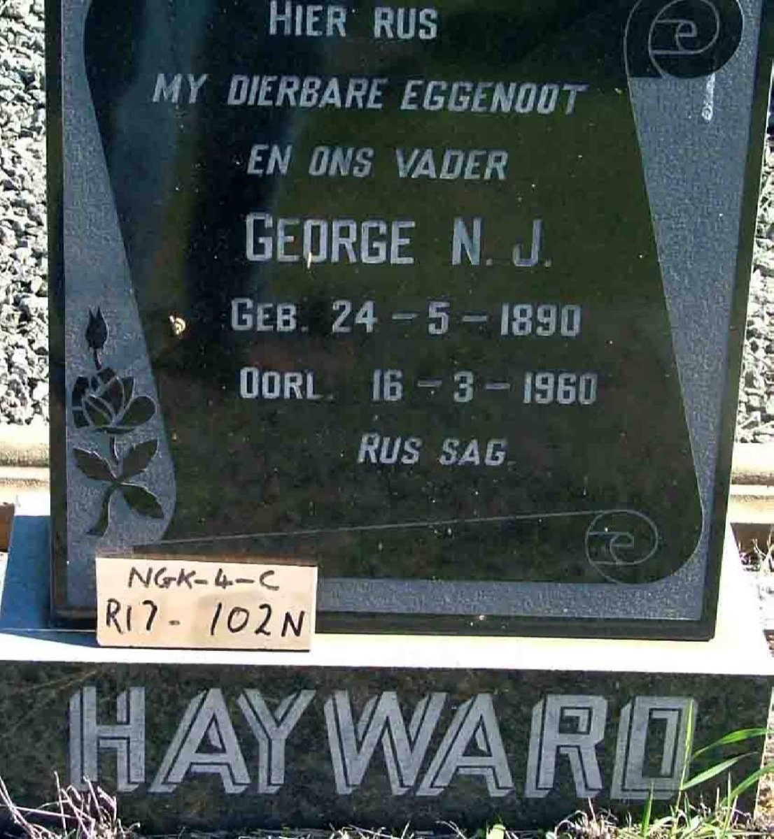 HAYWARD George N.J. 1890-1960