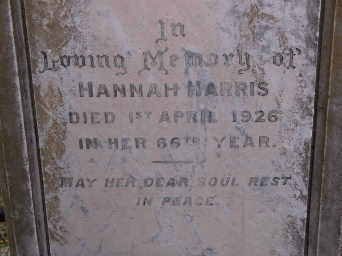 HARRIS Hannah -1926