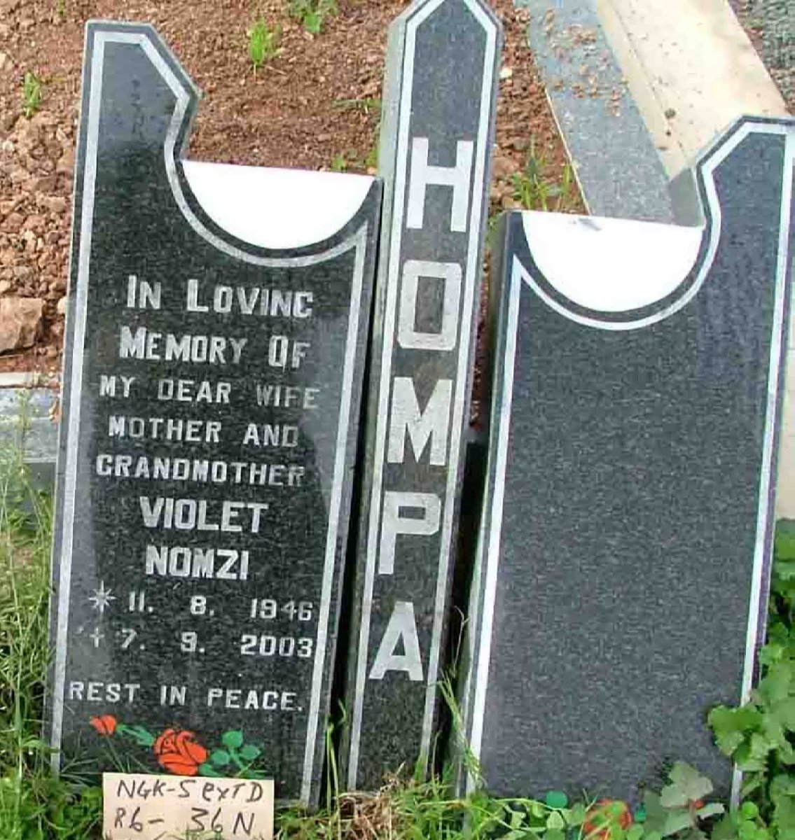 HOMPA Violet Nomzi 1946-2003