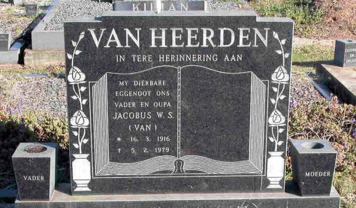 HEERDEN Jacobus W.S., van 1916-1979