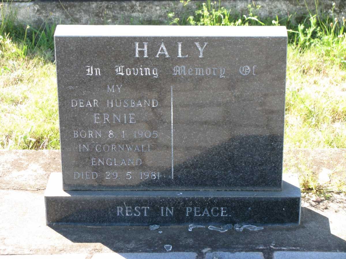 HALY Ernie 1905-1981