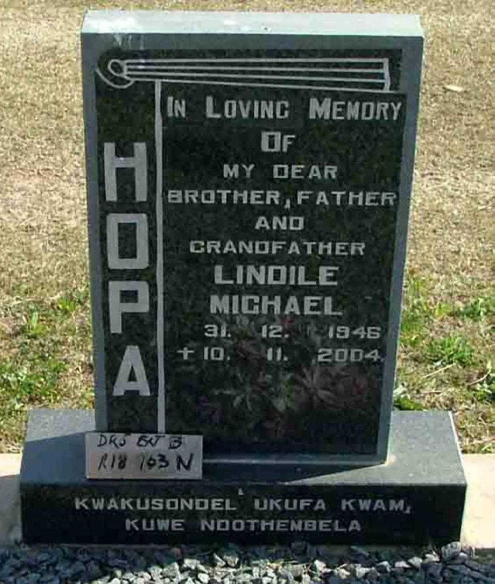 HOPA Lindile Michael 1946-2004