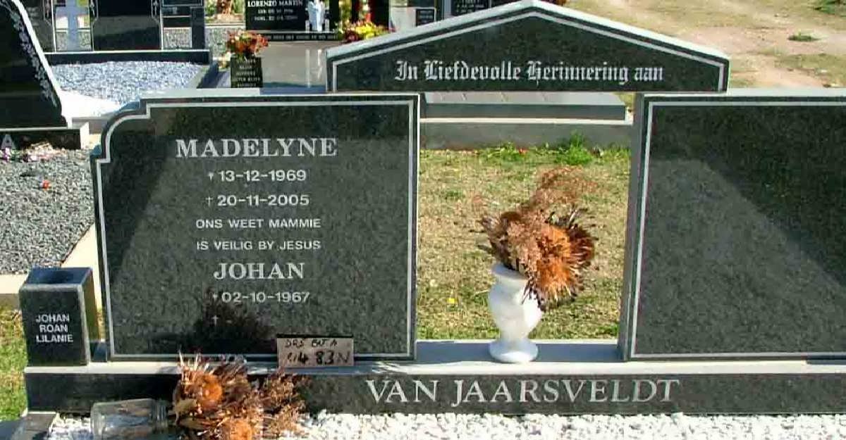 JAARSVELDT Johan, van 1967- &amp; Madelyne 1969-2005