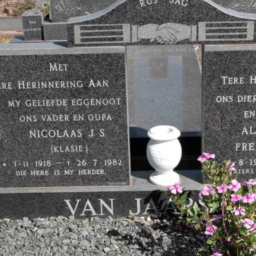 JAARSVELD Nicolaas J.S., van 1918-1982