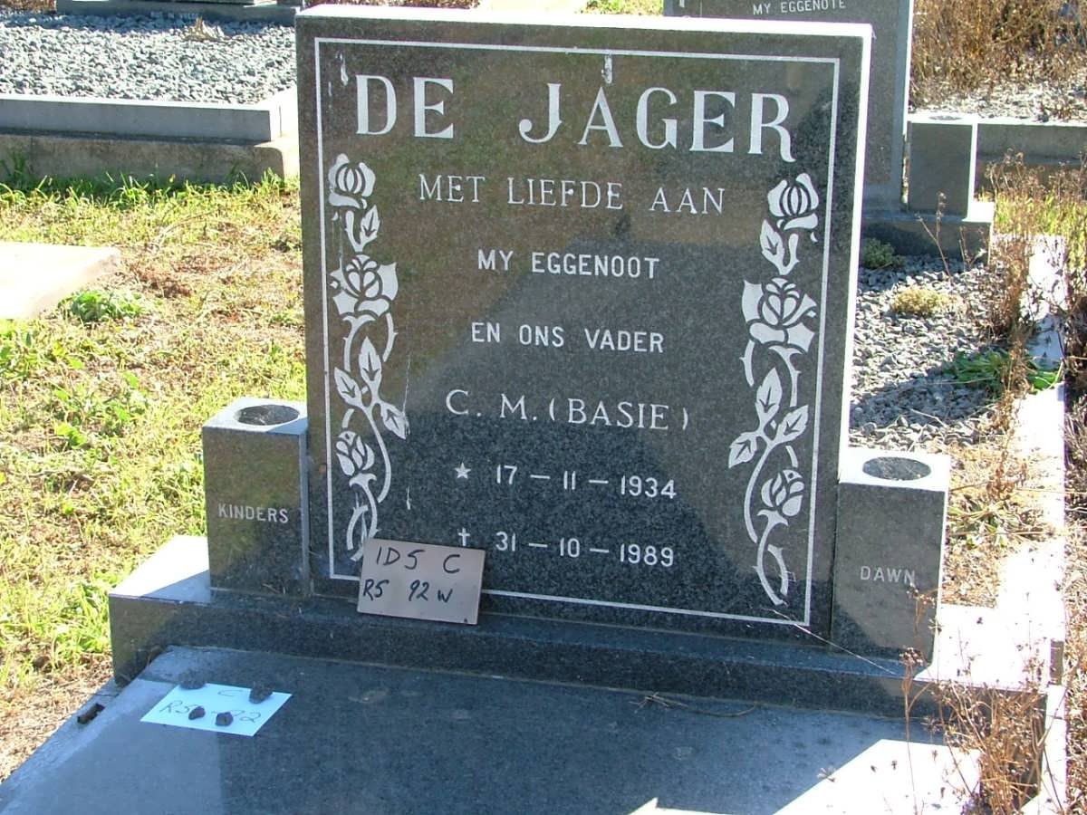 JAGER C.M., de 1934-1989
