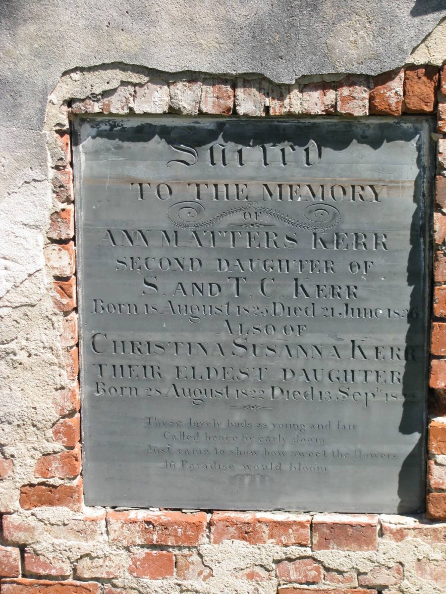 KERR Christina Susanna 1822-1832 :: KERR Ann Matters 182?-1826