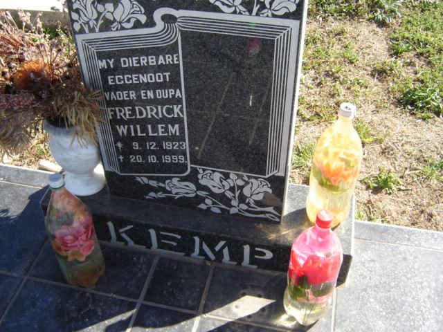 KEMP Fredrick Willem 1923-1999