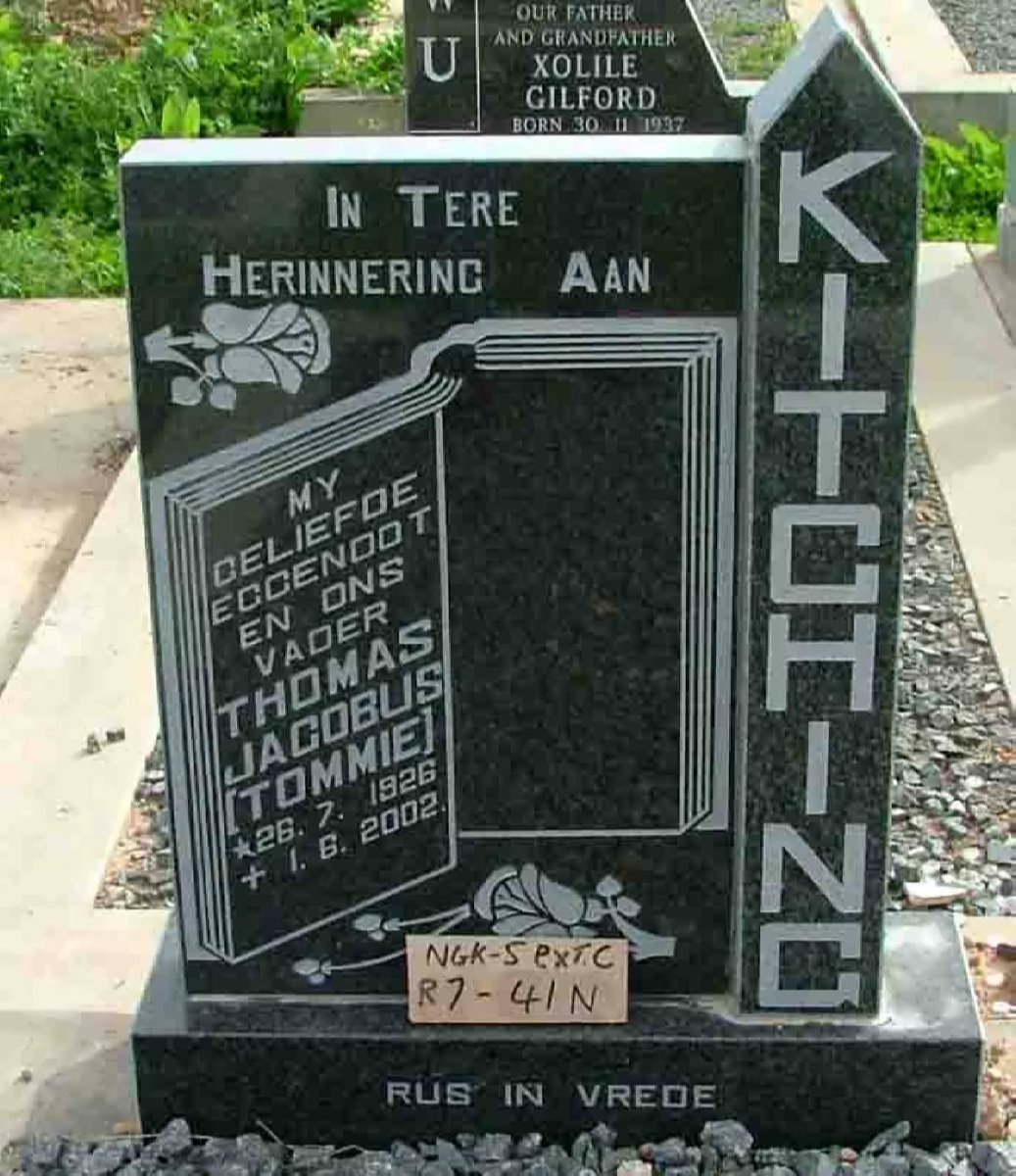 KITCHING Thomas Jacobus 1926-2002