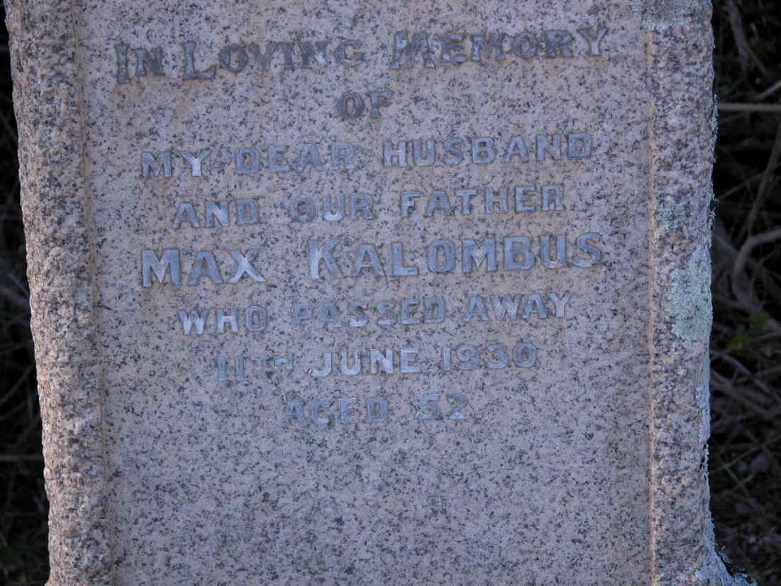 KALOMBUS Max -1930