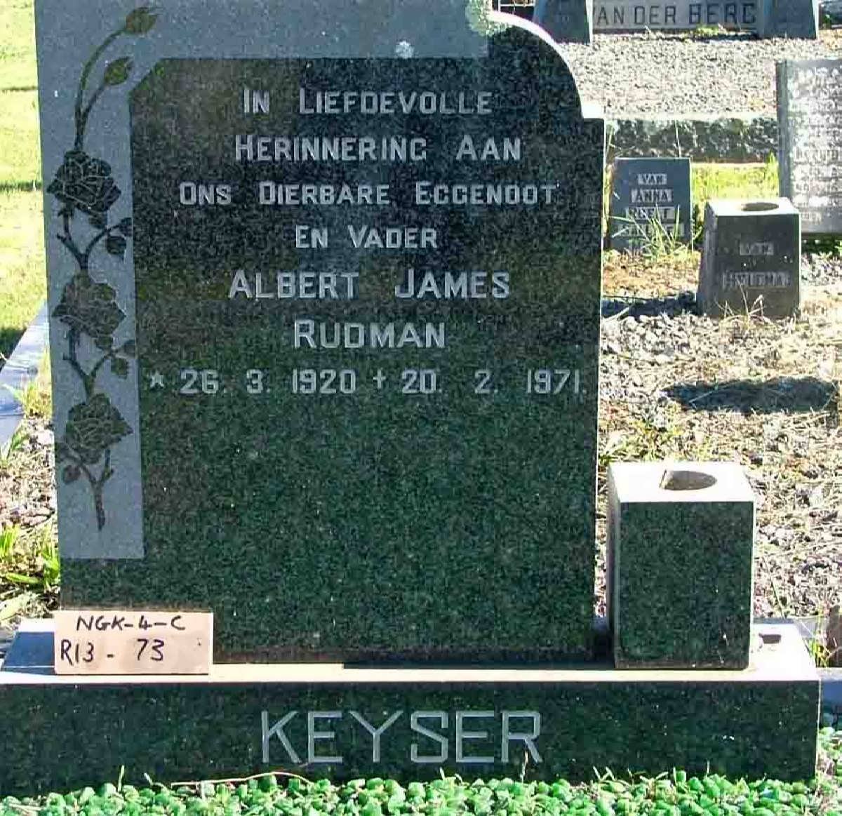 KEYSER Albert James Rudman 1920-1971