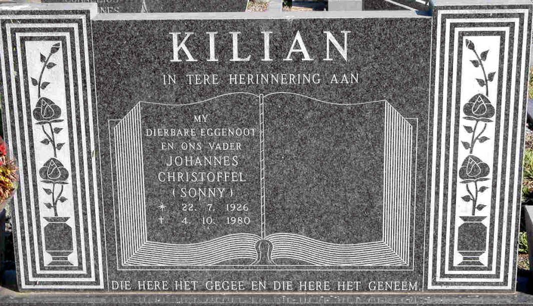KILIAN Johannes Christoffel 1926-1980