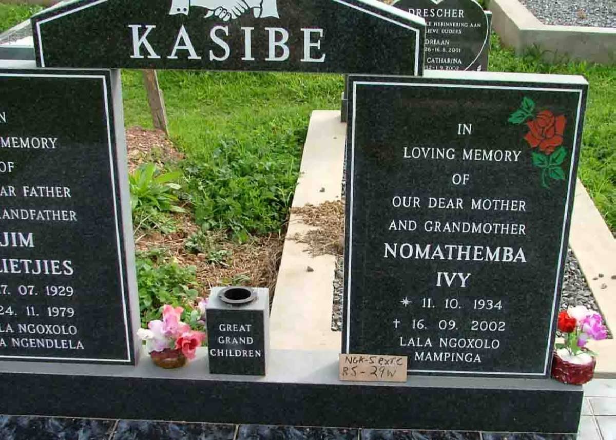 KASIBE Nomathemba Ivy 1934-2002