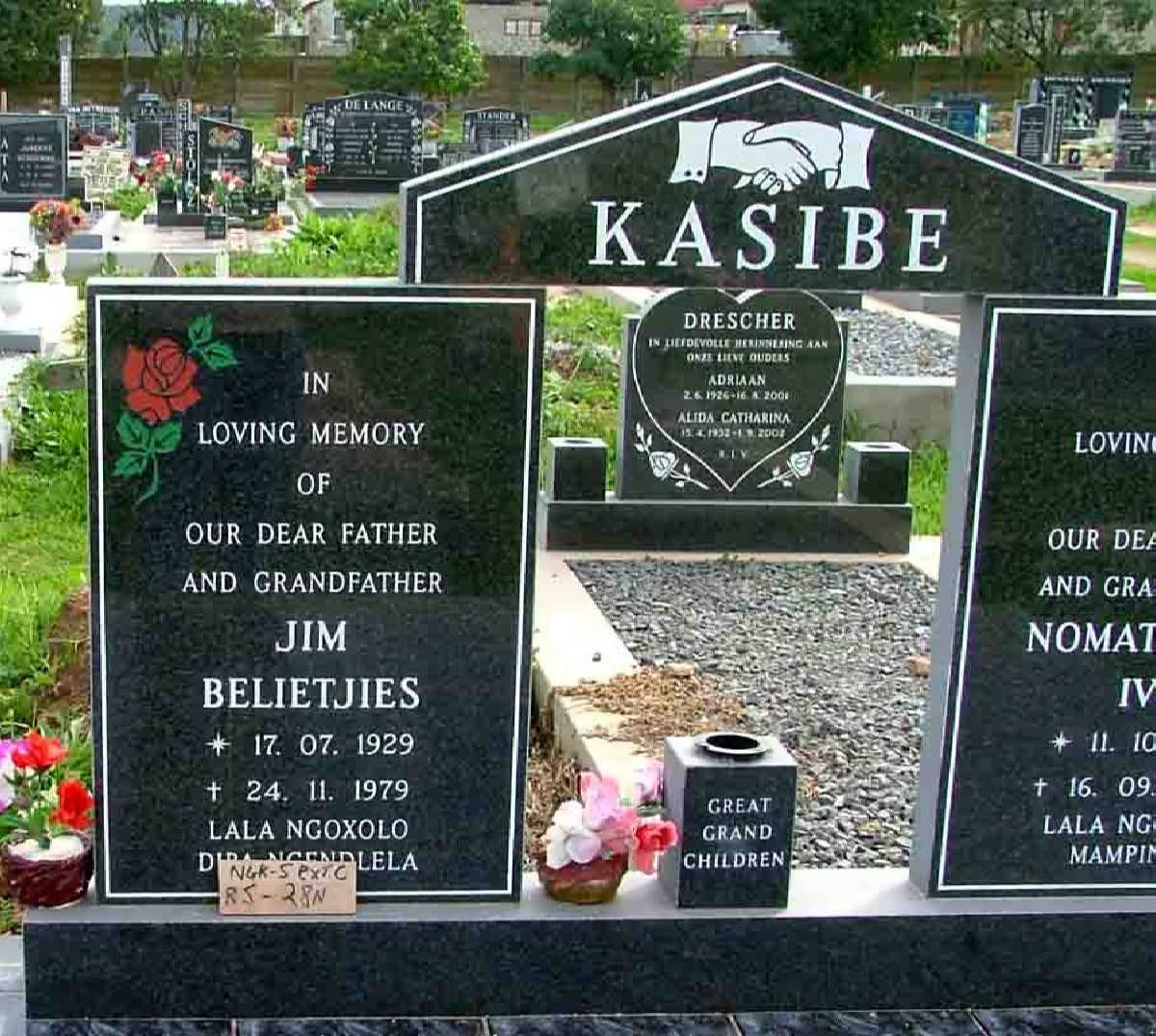 KASIBE Jim Belietjies 1929-1979