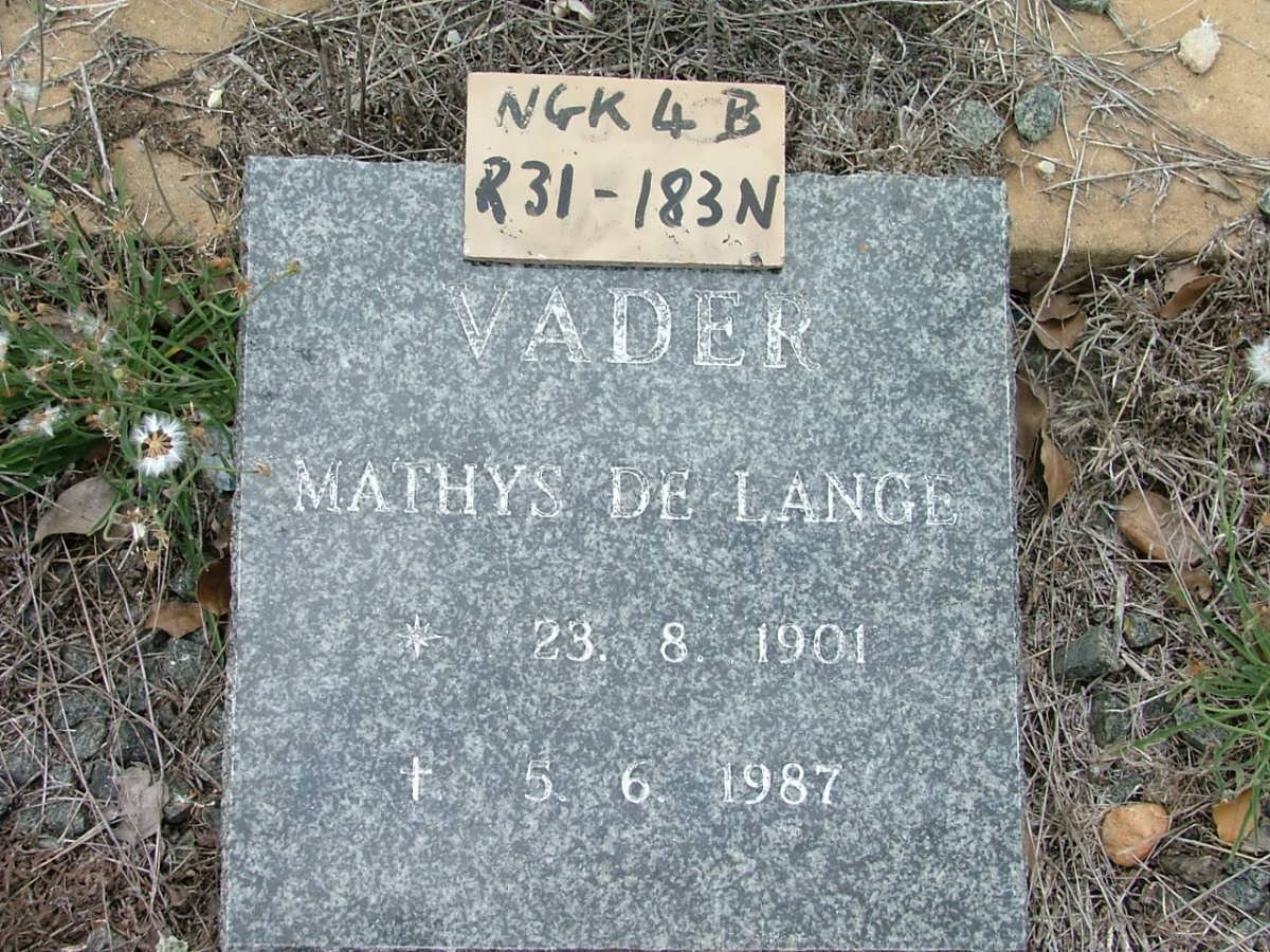 LANGE Mathys, de 1901-1987