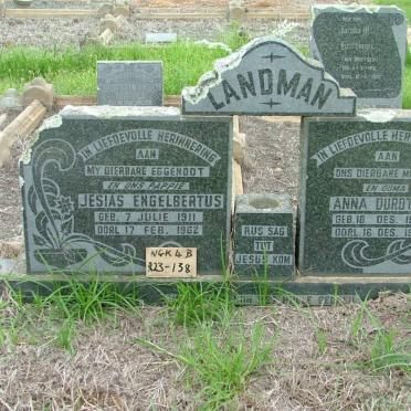 LANDMAN Josias Engelbertus 1911-1962 &amp; Anna Dorothy 1920-1978