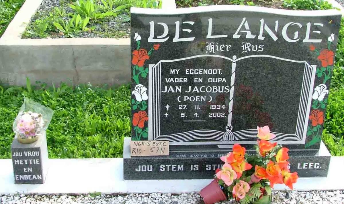 LANGE Jan Jacobus, de 1934-2002