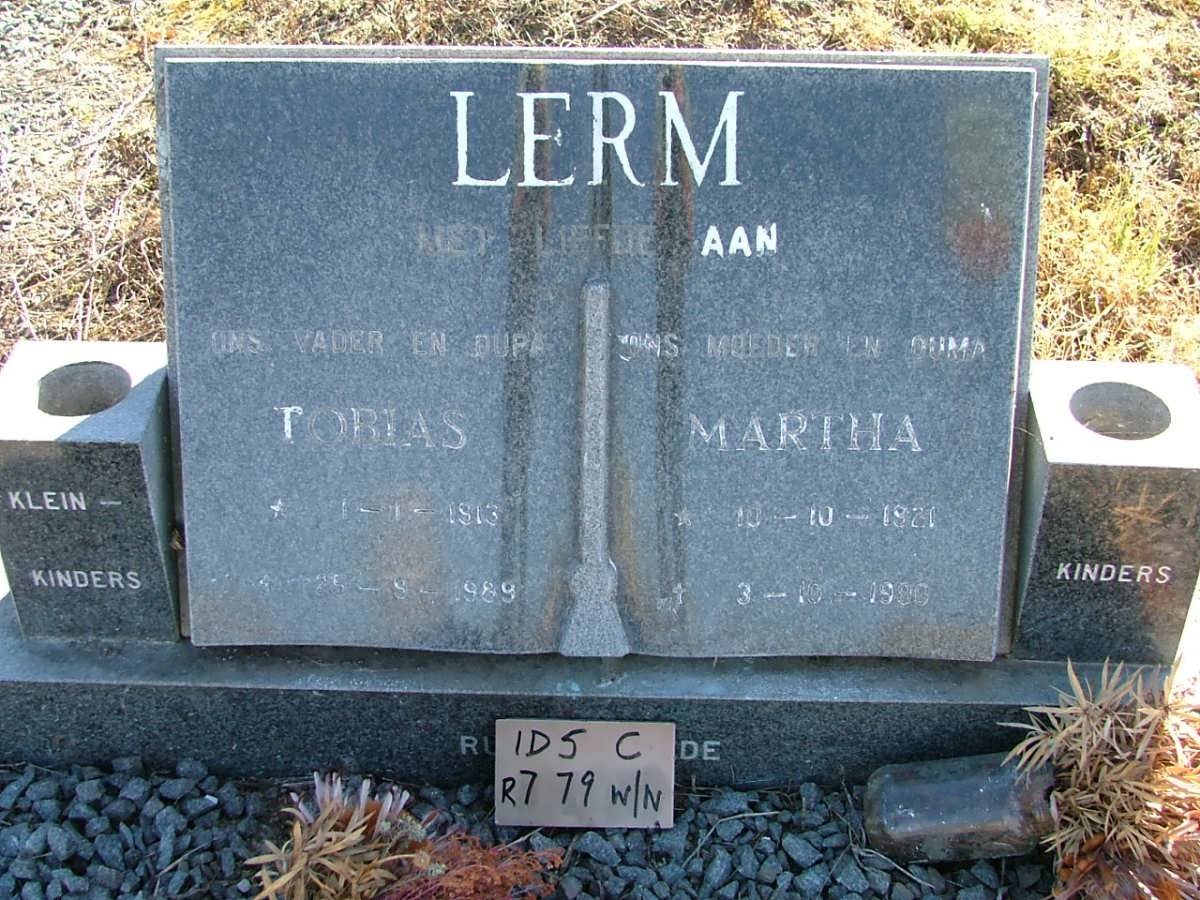 LERM Tobias 1913-1989 &amp; Martha 1921-1990