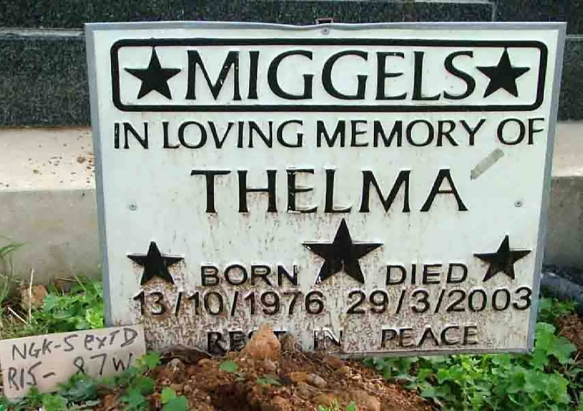 MIGGELS Thelma 1976-2003