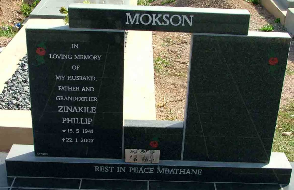 MOKSON Zinakile Phillip 1941-2007