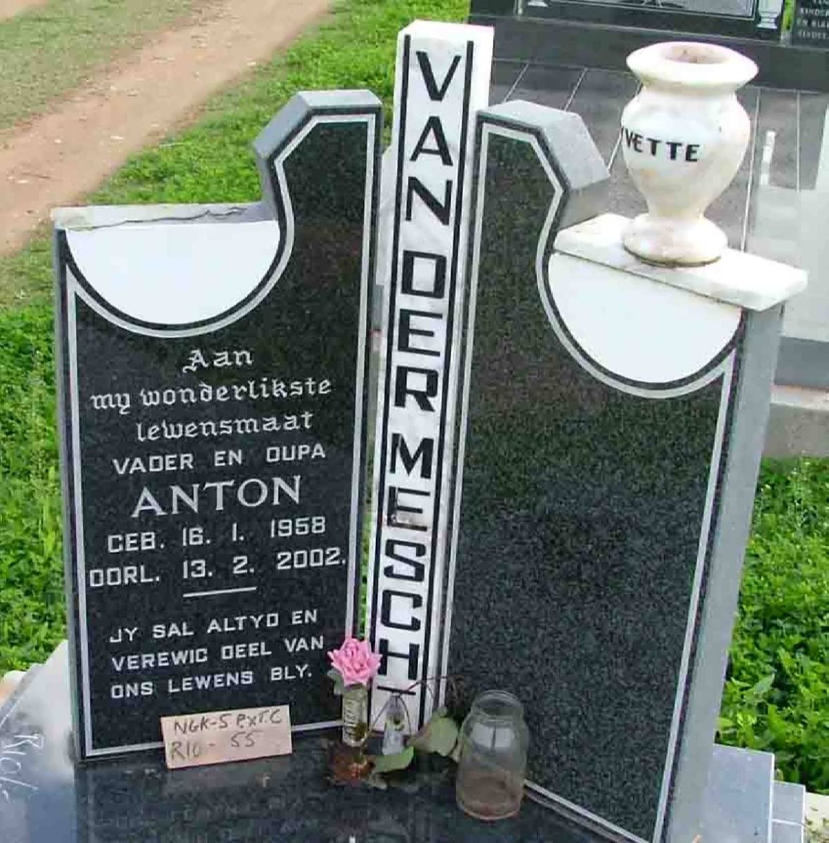 MESCHT Anton, van der 1958-2002