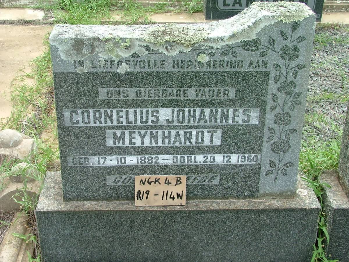 MEYNHARDT Cornelius Johannes 1882-1960