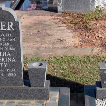 MEYER Agatha Catherina 1904-1980 :: WAIT Maria nee CLAASSEN 1946-1980
