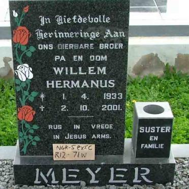 MEYER Willem Hermanus 1933-2001