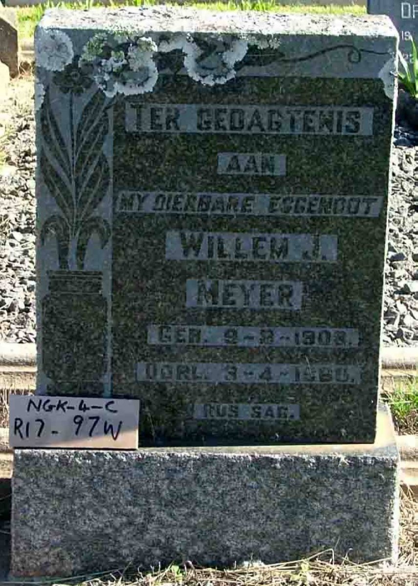 MEYER Willem J. 1908-1966