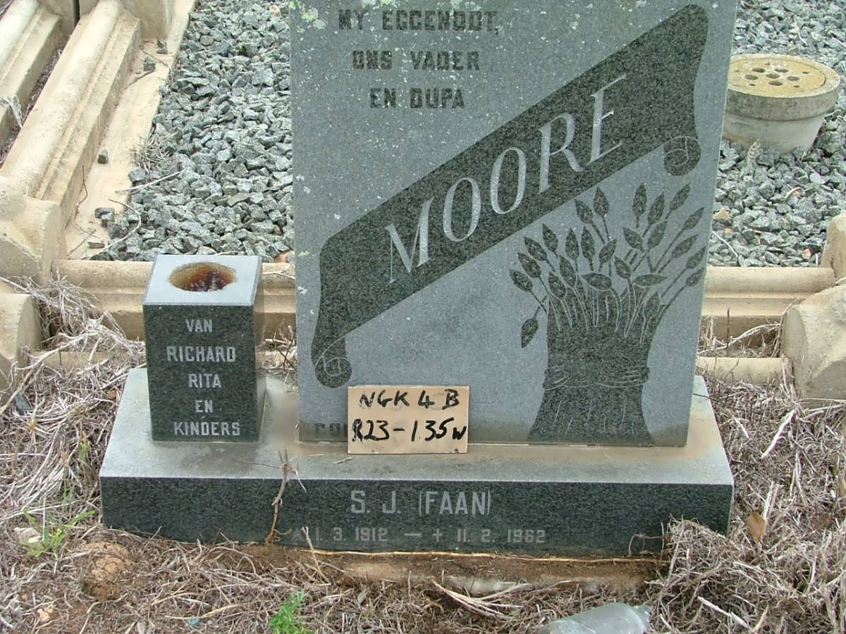 MOORE S.J. 1912-1962
