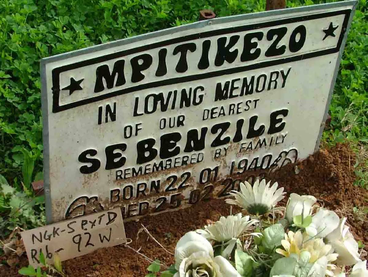 MPITIZEKO Sebenzile 1940-2003