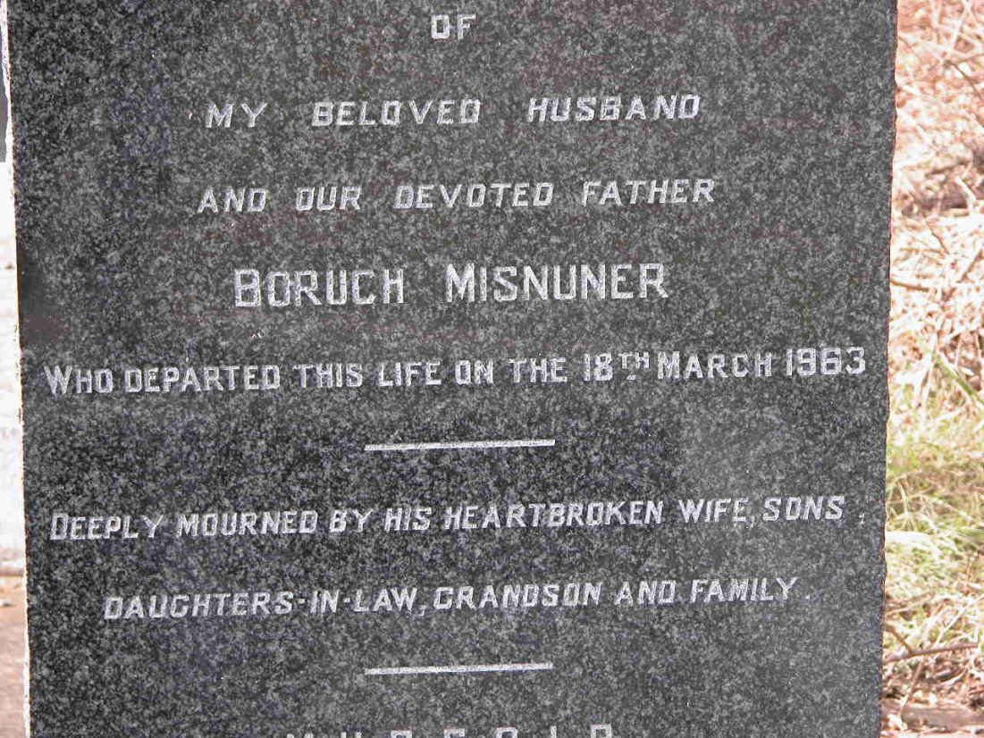 MISNUNER Boruch -1963