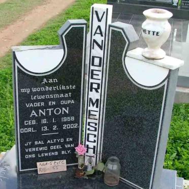 MESCHT Anton, van der 1958-2002