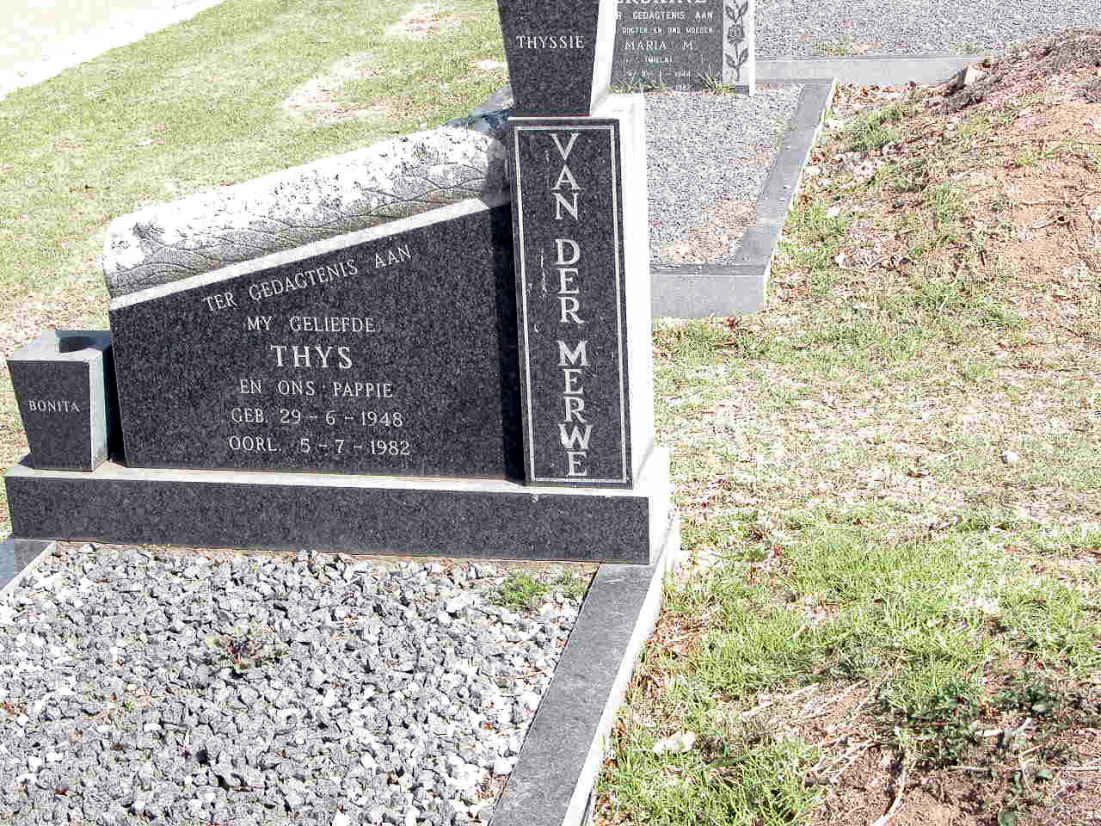MERWE Thys, van der 1948-1982