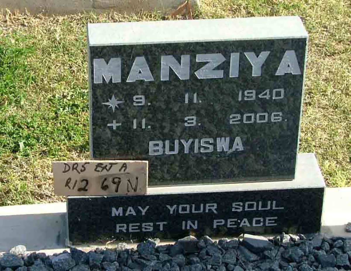 MANZIYA Buyiswa 1940-2006
