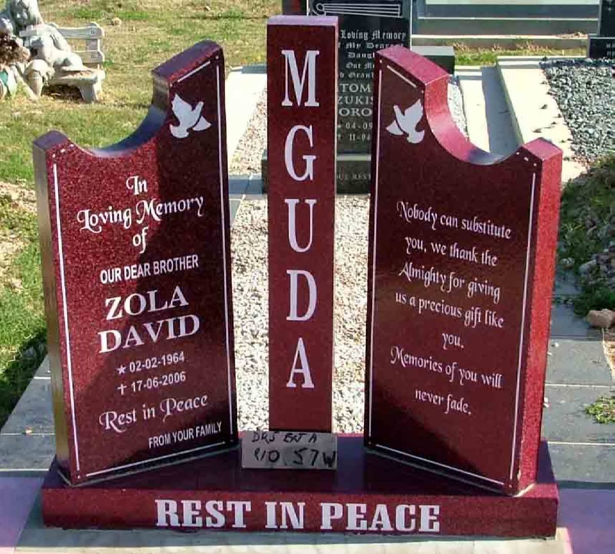 MGUDA Zola David 1964-2006
