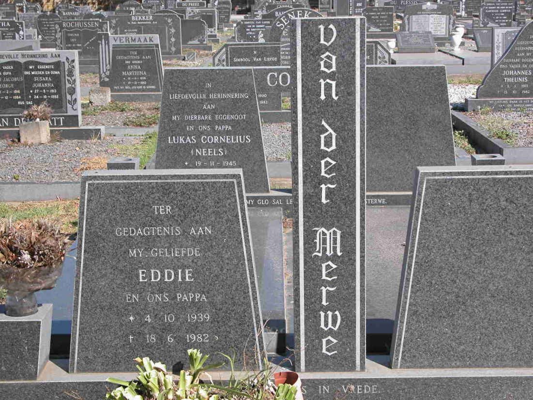 MERWE Eddie, van der 1939-1982