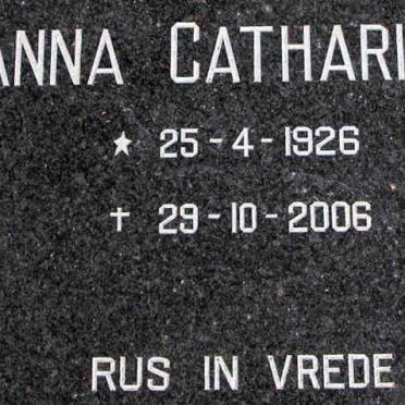 MAAS Anna Catharina 1926-2006
