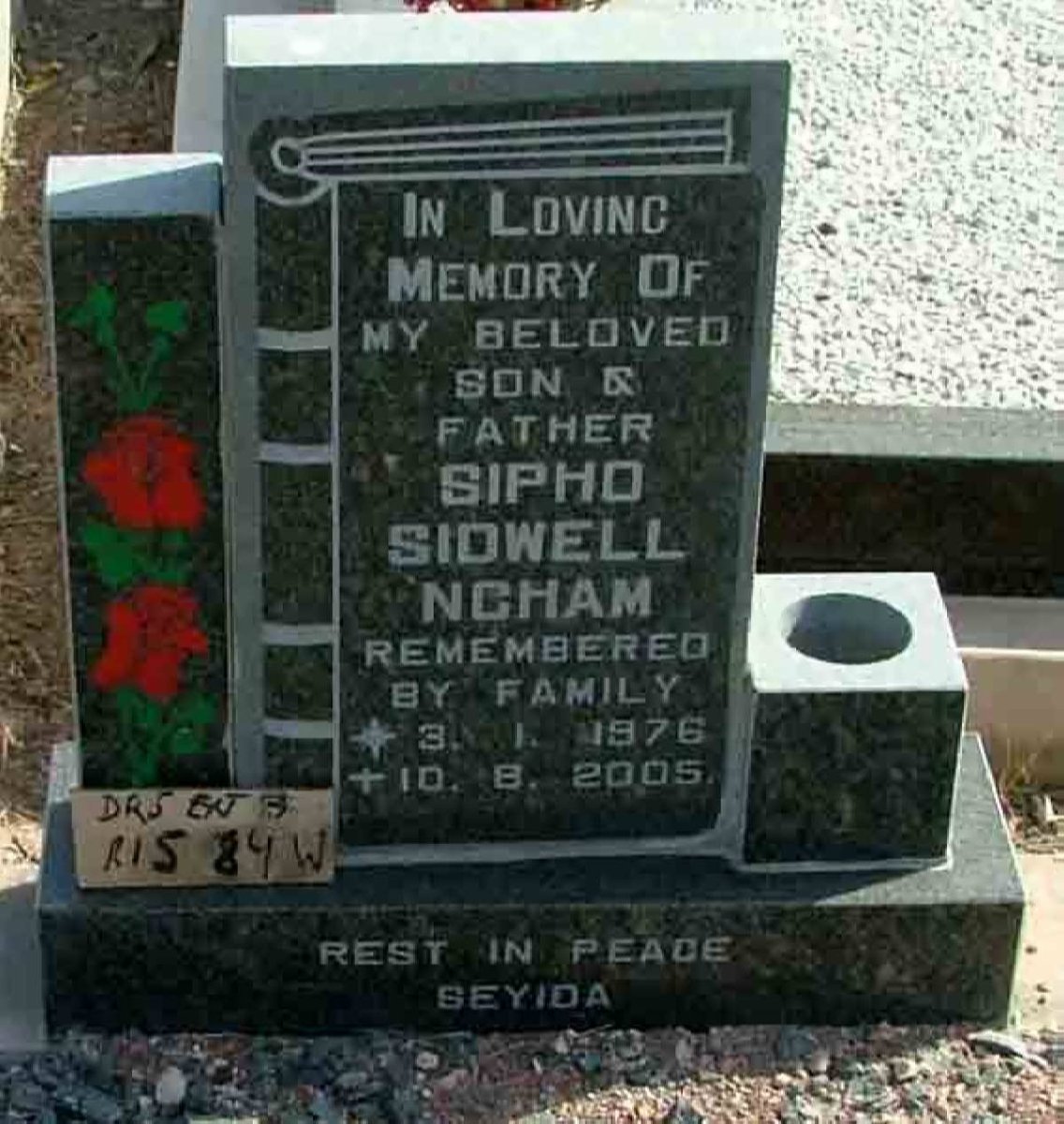 NCHAM Sipho Sidwell 1976-2005