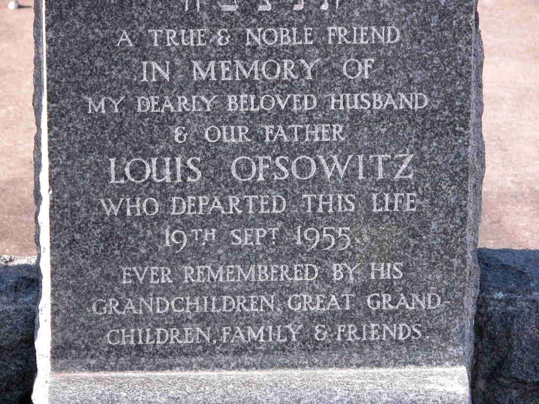 OFSOWITZ Louis -1955