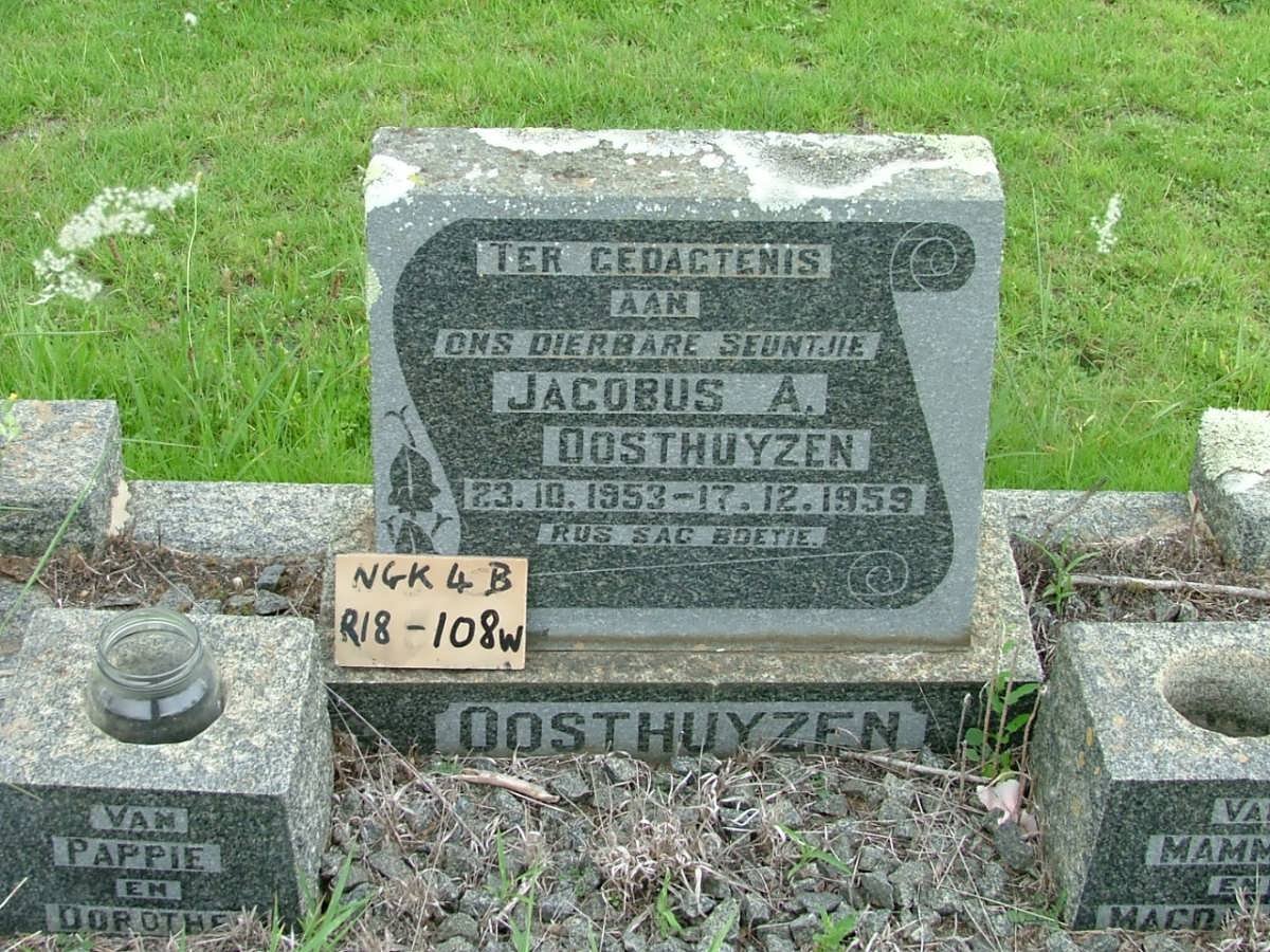 OOSTHUYZEN Jacobus A. 1953-1959