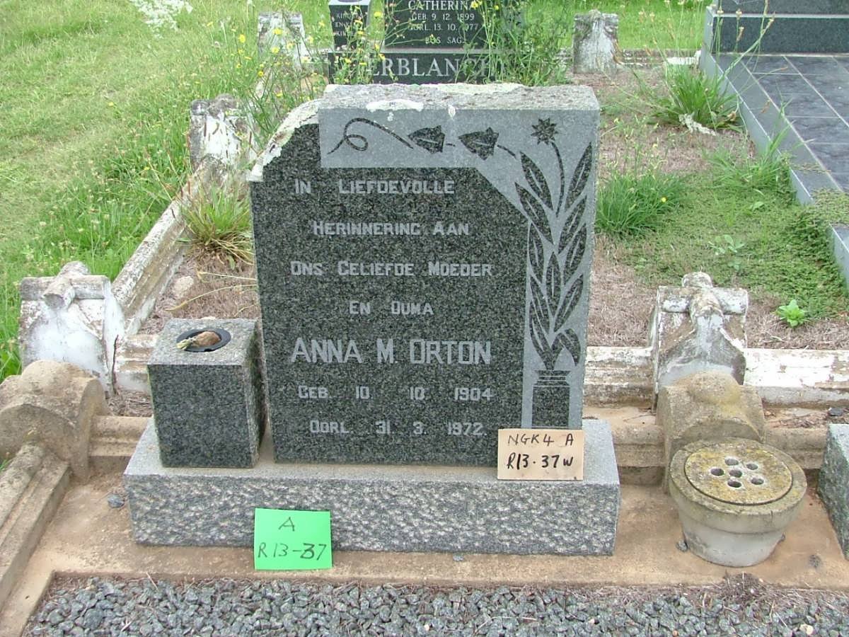 ORTON Anna M. 1904-1972