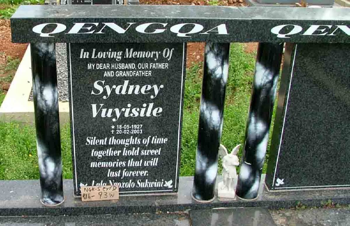 QENGQA Sydney Vuyisile 1927-2003