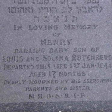 RUTENBERG Henry -1941
