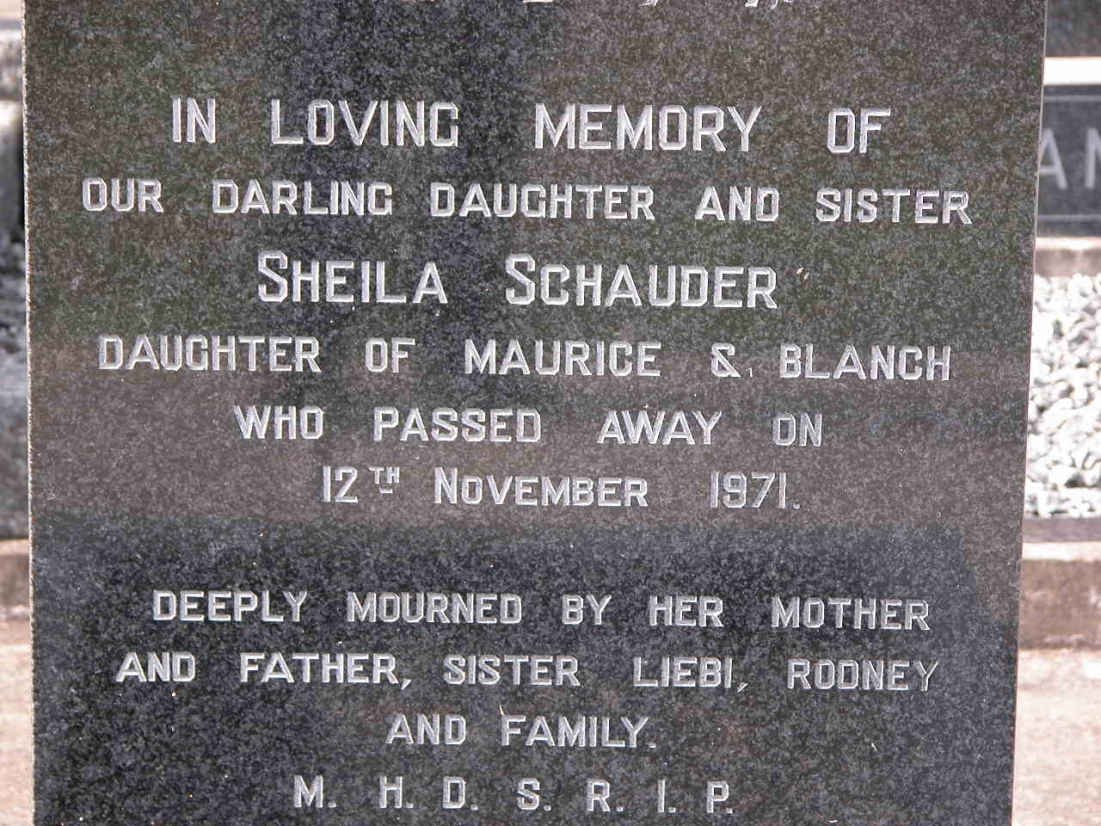 SCHAUDER Sheila -1971