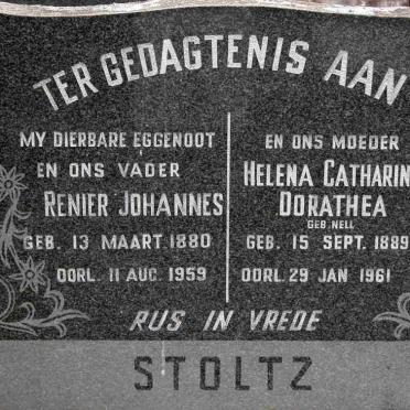 STOLTZ Renier Johannes 1880-1959 &amp; Helena Catharina Dorathea NELL 1889-1961