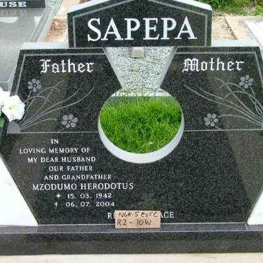 SAPEPA Mzodumo Herodotus 1942-2004