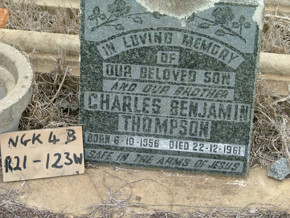 THOMPSON Charles Benjamin 1956-1961