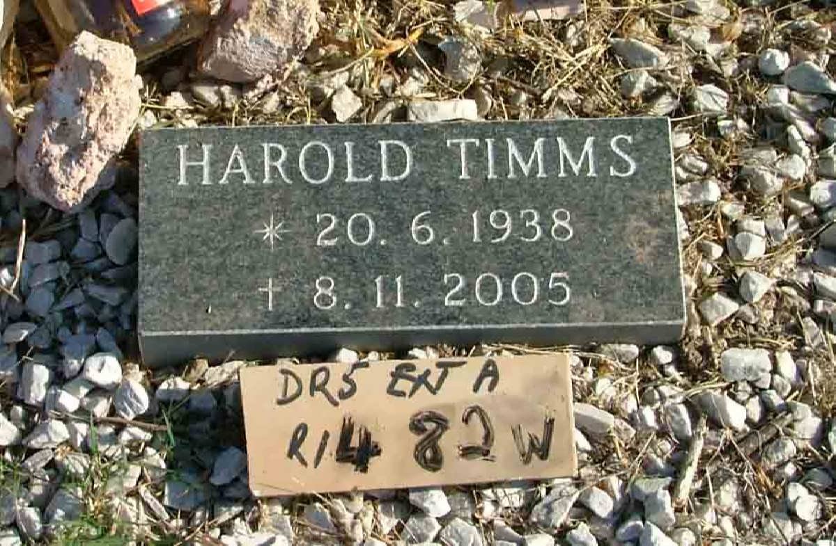TIMMS Harold 1938-2005