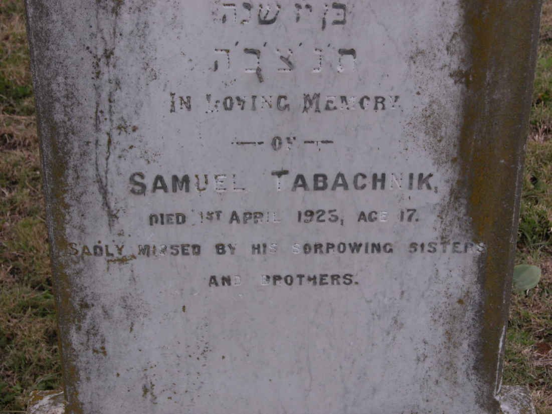 TABACHNIK Samuel -1925