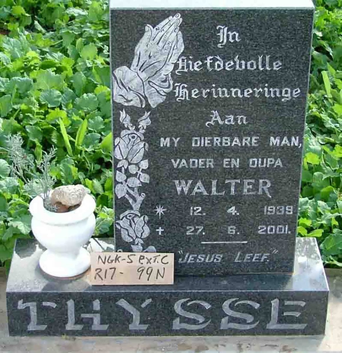 THYSSE Walter 1939-2001